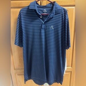 Rhoback Navy Striped Polo Shirt